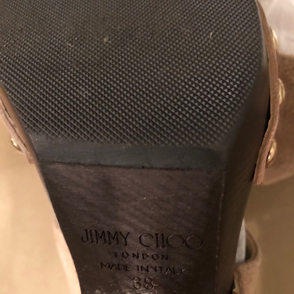 Jimmy Choo Leather/Suede Heel, Size 6 - Picture 10 of 13
